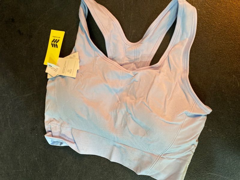 Photo 1 of 3X Women's Seamless Medium Support Racerback Sports Bra 