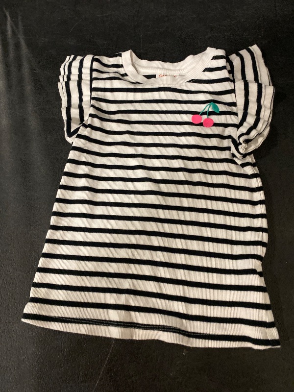 Photo 1 of M Girls Short Ruffle Striped Shirt
