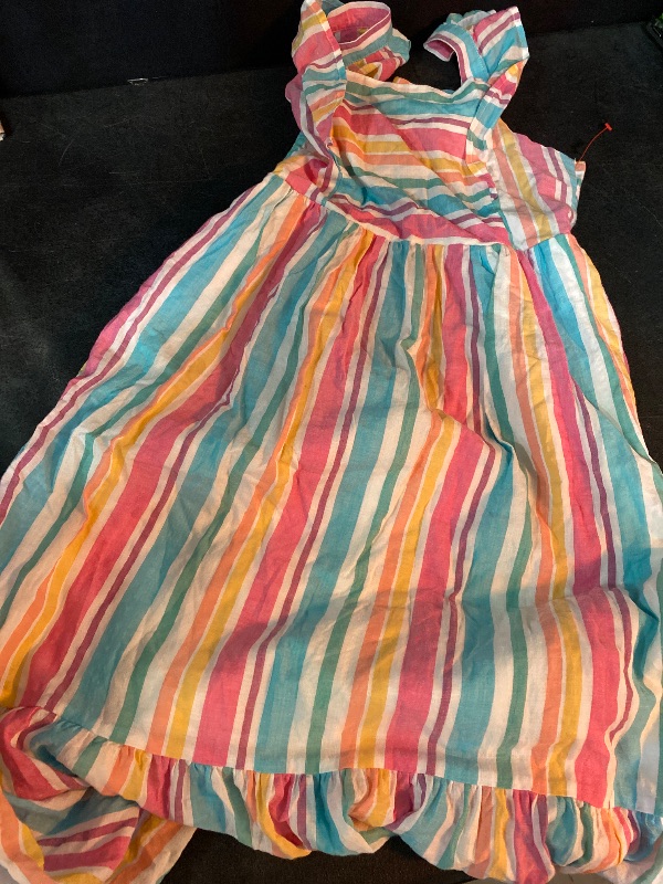 Photo 1 of L Girls' Multi Striped Tank Gauze Dress