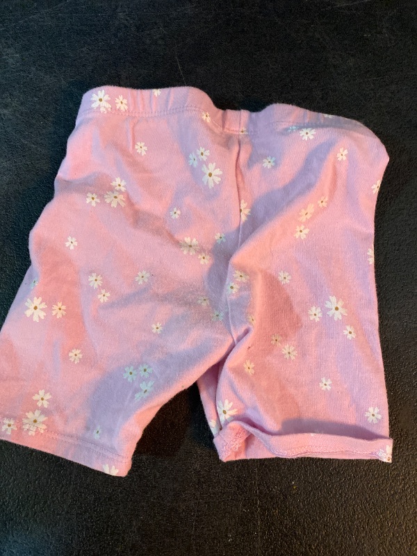 Photo 1 of 3T Toddler Girls' Floral Bike Shorts Light Purple