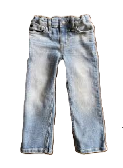 View 1 of 3T Girl Toddler Straight Leg Adjustable Waist Denim Jeans Pants