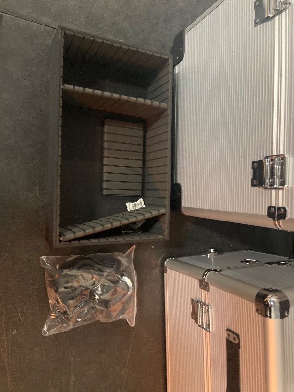 Photo 1 of Karl home 3 in 1 Makeup Train Case Rolling Cosmetic Trolley Large Capacity Travel Organizer with Key 360°Swivel Wheels Suitcase for Beauticians, Hairstylists, Nail Tech Students, Silver