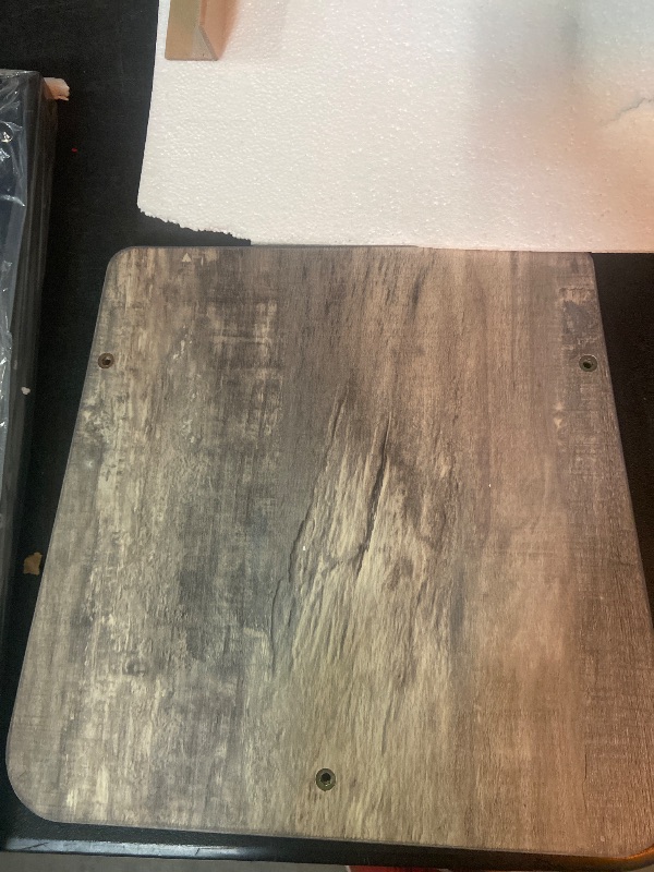 Photo 1 of AWQM Piece Dining Table Set, Industrial Kitchen Table and 2 Chairs with Metal Frame, Dining Room Table Set, Breakfast Table Set for Small Space, Dining Room, Kitchen, Rustic Brown
