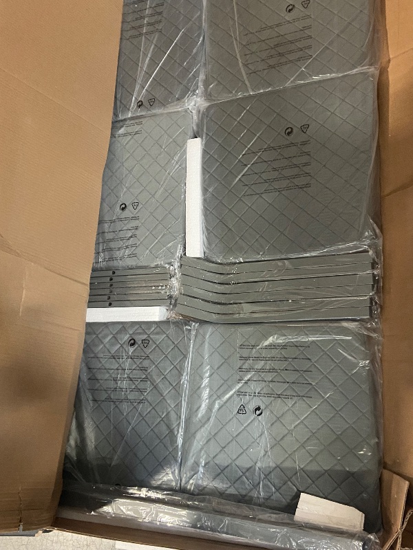 Photo 1 of Hooseng Dining Table Set for 6, Faux Marble Dining Room Table Set with 6 Upholstered Chairs, 7 Piece Kitchen Table Chairs Set for Small Space, Apartment