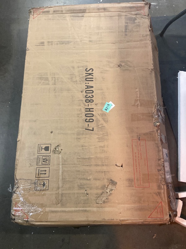 Photo 1 of Hooseng Dining Table Set for 6, Faux Marble Dining Room Table Set with 6 Upholstered Chairs, 7 Piece Kitchen Table Chairs Set for Small Space, Apartment