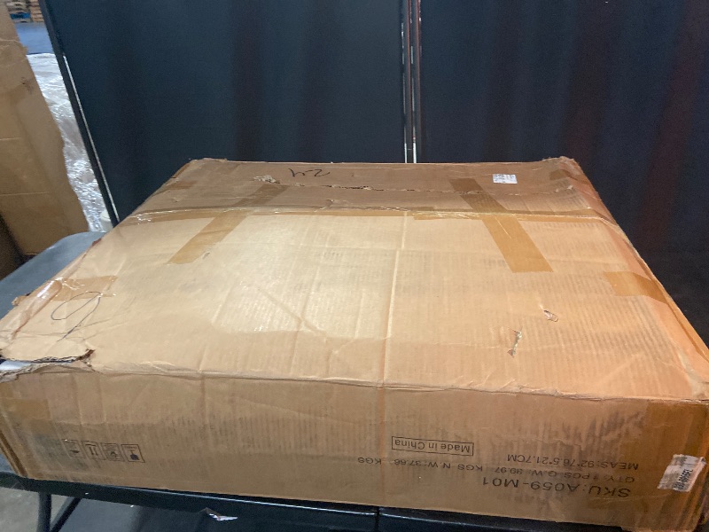 Photo 1 of Folding Dining Table for Small Spaces, Drop Leaf Kitchen Table for 4, Fold Up Become Very Narrow, Space Saving, Drawers, Adjustable Table Legs, No Assembly, Bamboo, Mesa Plegable Para Comer 