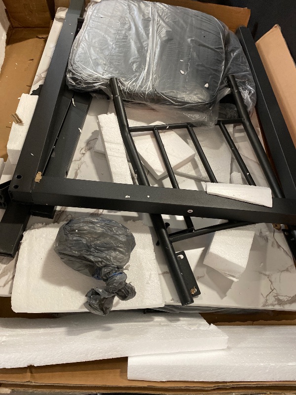 Photo 1 of 3 Piece Dining Table Set for 2, Small Industrial Kitchen Table and 2 Chairs, Breakfast Dining Table Set, Kitchen Table Set for Dining Room, Living Room, Apartment, Small Space, White Black