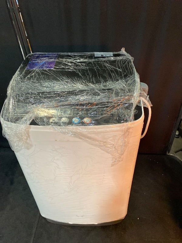 Photo 1 of 16 lbs Portable Washing Machine, Full-Automatic Laundry Machine with Stainless Steel Drum, 10 Wash Cycles, Compact Washer and Spin Dryer Combo for Apartment, Dorm, RV