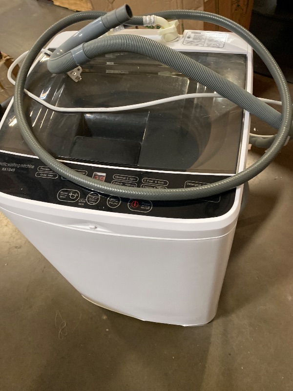 Photo 1 of 16 lbs Portable Washing Machine, Full-Automatic Laundry Machine with Stainless Steel Drum, 10 Wash Cycles, Compact Washer and Spin Dryer Combo for Apartment, Dorm, RV