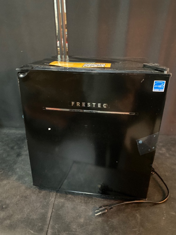 Photo 1 of Frestec 1.7 Cu.Ft Mini Fridge with Freezer, Mini Fridge for Bedroom, Small Refrigerator, Dorm Refrigerators with Freezer, Compact Refrigerator for Office, Apartment, Dorm, Bedroom (Black)