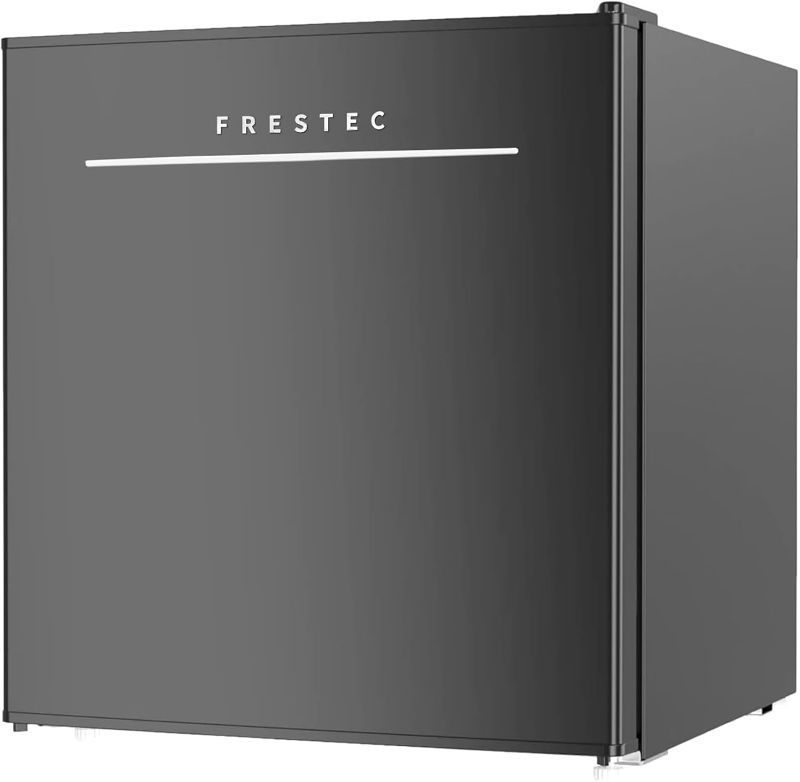 Photo 1 of Frestec 1.7 Cu.Ft Mini Fridge with Freezer, Mini Fridge for Bedroom, Small Refrigerator, Dorm Refrigerators with Freezer, Compact Refrigerator for Office, Apartment, Dorm, Bedroom (Black)