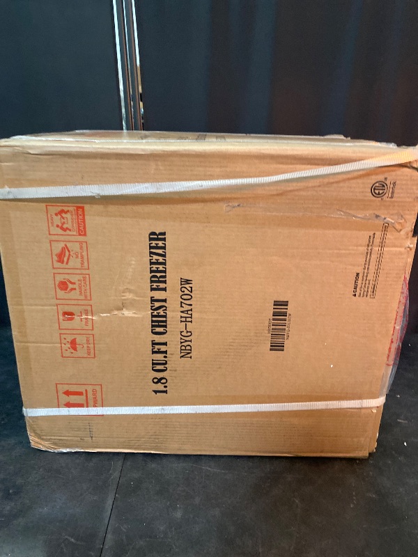 Photo 1 of 1.8 Cu.Ft Chest Freezer with Removable Basket, Small Deep Freezer Adjustable Thermostat, Quiet Mini Freezer with Top Door, Energy Saving for Apartment/Garage/Basement/Dorm/Home,Black