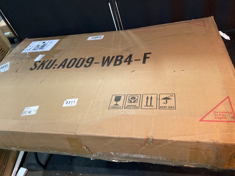 Photo 1 of Dining Table Set for 4,Faux Marble Kitchen Table and Chairs Set of 4, Modern Dining Room Table Set for 4,Dinner Table with 4 Leather Chairs, Dinette Set for Small Spaces,White