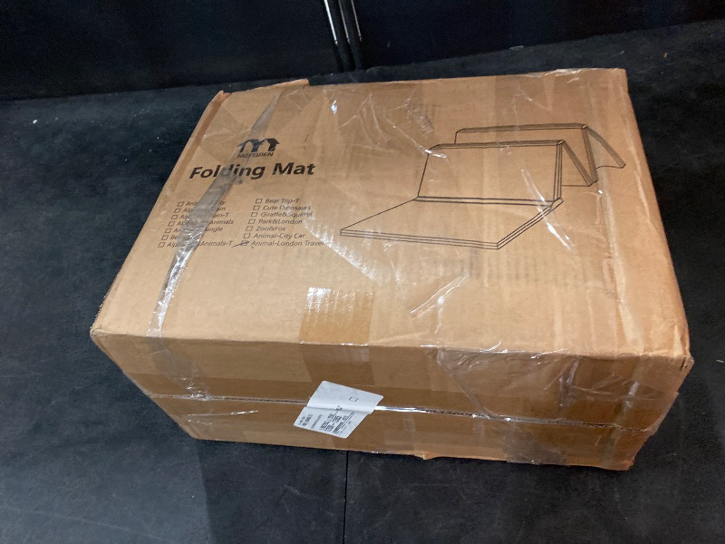 Photo 1 of Baby Play Mat, Large(71"×47") XPE Waterproof Foam Foldable Baby Crawling Mat with Reversible Animal Friends Double-Sided Patterns, Anti-Slip Floor Playing Mats