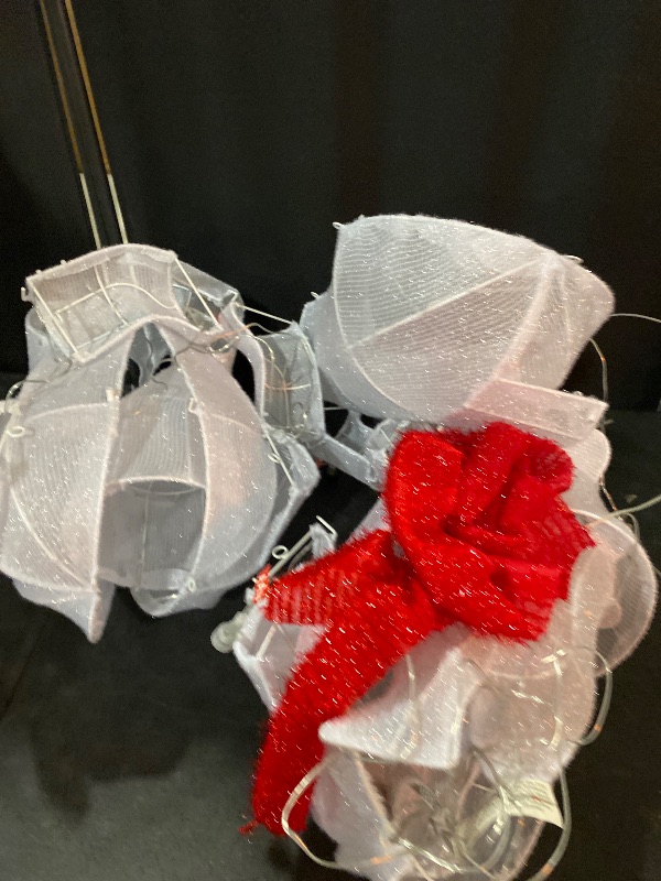 Photo 1 of 3-Piece 20in Lighted Polar Bear Family - Large Outdoor All-Weather Christmas Décor for Front Yard, Lawn or Indoor w/ 210 Pre-Strung Lights, Zip Ties, Ground Stakes (White)