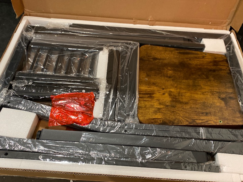 Photo 1 of 3 Piece Dining Table Set for 2, Small Kitchen Table Set for 2 with Chairs,Wood Breakfast Nook Table and Chairs Set of 2,Dinette Set for Small Space,Dining Room,Apartment, Brown