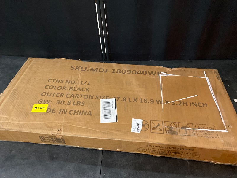 Photo 1 of 5-Tier Metal Boltless Storage Shelving in Black/Wooden