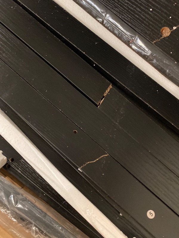 Photo 1 of Farmhouse Console Table, 47.2 Inches Wooden Sofa Table, Behind Couch Table with Storage, Industrial Hallway Accent Table for Living Room, Entryway, Hallway, Black