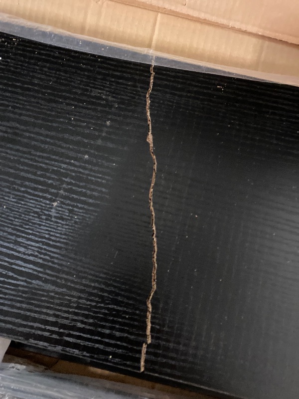 Photo 1 of Farmhouse Console Table, 47.2 Inches Wooden Sofa Table, Behind Couch Table with Storage, Industrial Hallway Accent Table for Living Room, Entryway, Hallway, Black