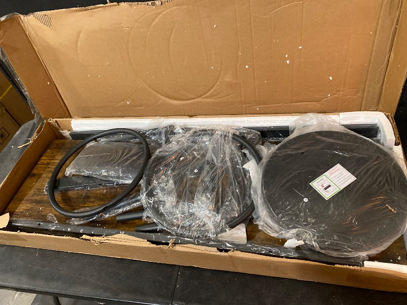 Photo 1 of Set of 2 Chair and Bar Table, Kitchen Dinning Table Set with 2 Soft PU Backrest Stools, Counter Pub High Top Console for Kitchen, Pub, Small Space