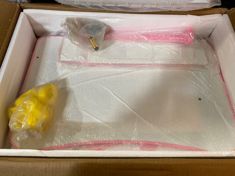 Photo 1 of Kids Adjustable Study Desk & Chair Set w/Storage,Drawers,Bookshelf,Child Toddler Writing Homework Table,Little Girl Work Computer Desk,Princess Preschool Desk,Escritorio Mesas para Niña