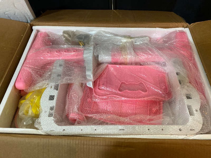 Photo 1 of Kids Adjustable Study Desk & Chair Set w/Storage,Drawers,Bookshelf,Child Toddler Writing Homework Table,Little Girl Work Computer Desk,Princess Preschool Desk,Escritorio Mesas para Niña