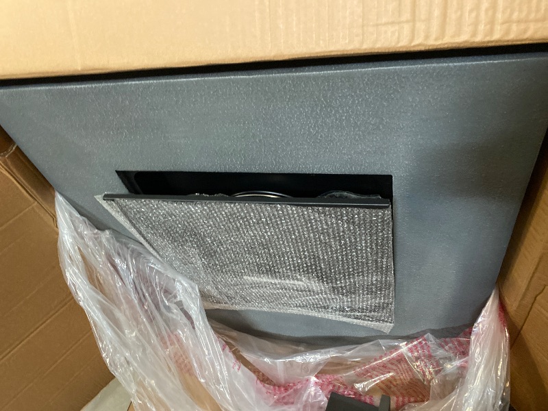 Photo 1 of 34" Outdoor Propane Fire Pit, Square Stonecrest Gas Firepit for Outside Patio, Concrete Propane Fire Table 50,000 BTU Gas Fire Pits with Lava Rocks, CSA Certified, Blue Fire Glass