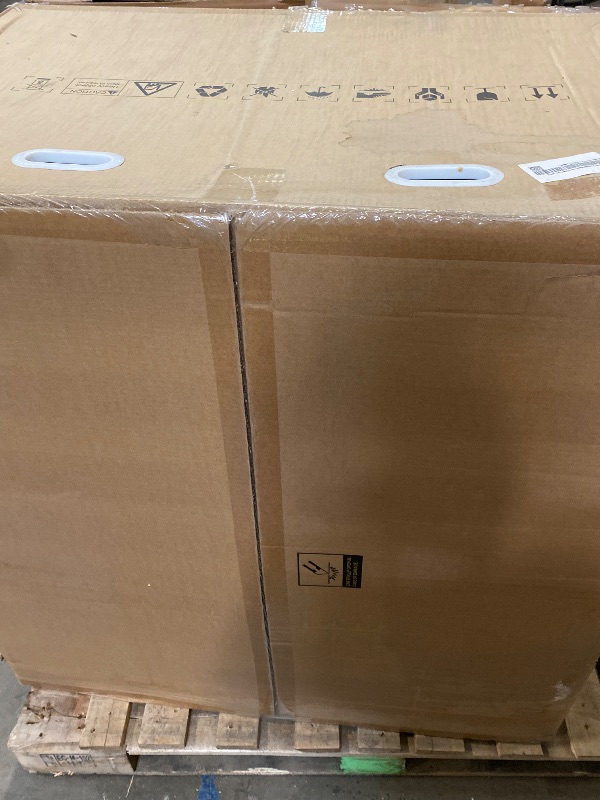 Photo 1 of 34" Outdoor Propane Fire Pit, Square Stonecrest Gas Firepit for Outside Patio, Concrete Propane Fire Table 50,000 BTU Gas Fire Pits with Lava Rocks, CSA Certified, Blue Fire Glass