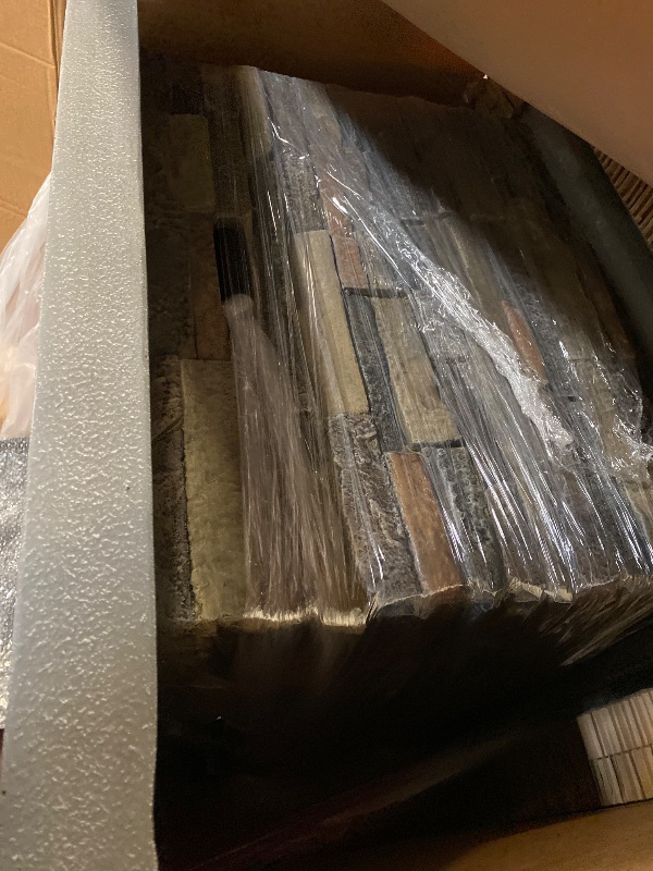 Photo 1 of 34" Outdoor Propane Fire Pit, Square Stonecrest Gas Firepit for Outside Patio, Concrete Propane Fire Table 50,000 BTU Gas Fire Pits with Lava Rocks, CSA Certified, Blue Fire Glass