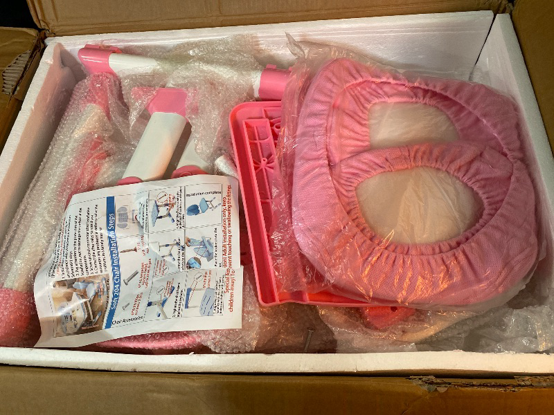 Photo 1 of Kids Adjustable Study Desk & Chair Set w/Storage, Drawers, Bookshelf, Child Toddler Writing Homework Table, Little Girl Work Computer Desk, Princess Preschool Desk, Escritorio Mesas para Niña