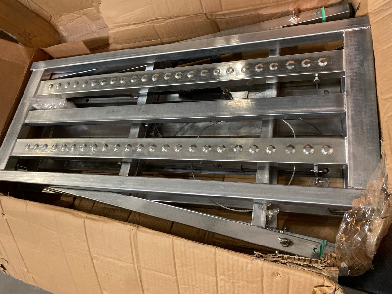 Photo 1 of Multipurpose Portable Scaffolding Adjustable, Height Folding Work Platform with 600 LBS Load Capacity, Carbon Steel Structure, Non-Slip Step Stool for Home Drywall Cleaning Painting