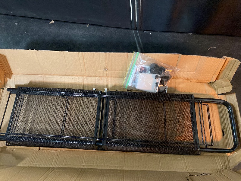 Photo 1 of Mesh Wire Rolling Cart, 5 Tier Kitchen Storage Organizer Utility Cart, Storage Art Trolley Carts with Wheels, 6 Side Hooks & 2 Hanging Boxes, Veg Rack with Detachable Vegetable Baskets Black 5-Layers