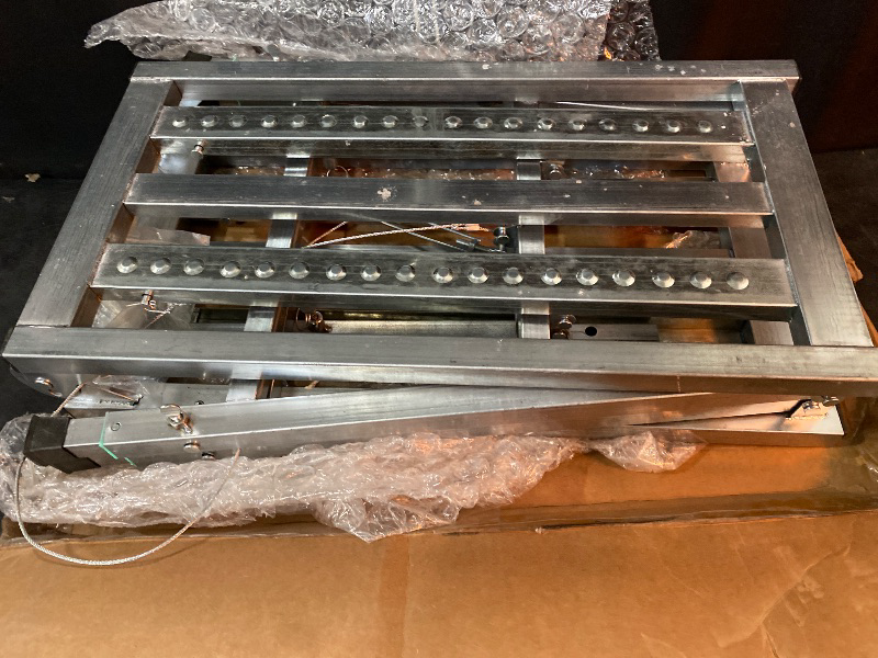 Photo 1 of Dual Support Adjustable Scaffolding Platform with 800 lb Duty Rating, Steel Step Ladder, Portable Folding Work Platform for RV Cleaning High Painting Walls, Drywall, Decorating (180 CM)