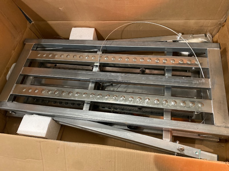 Photo 1 of Dual Support Adjustable Scaffolding Platform with 800 lb Duty Rating, Steel Step Ladder, Portable Folding Work Platform for RV Cleaning High Painting Walls, Drywall, Decorating (180 CM)