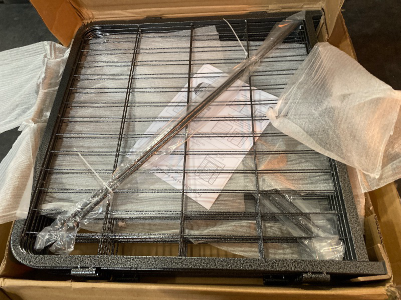 Photo 1 of 40in x 21ft Decorative Garden Fence Rustproof Folding Fencing Landscape Patio Flower Bed Animal Barrier Border for Dog Outdoor Fences Black