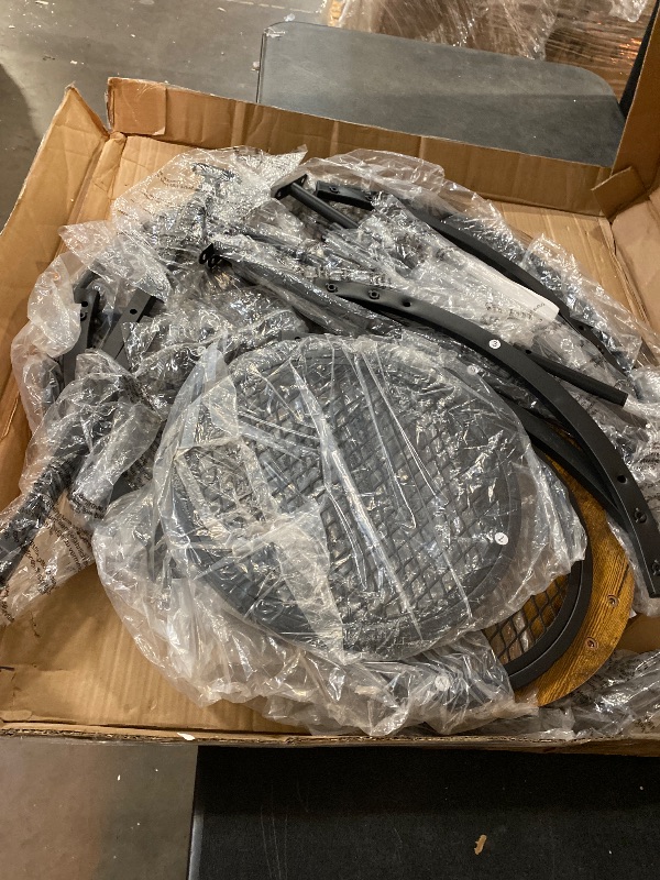 Photo 1 of 3-Piece Modern Living Room Table Set, Coffee Table and 2 End Side Tables, Rustic Brown