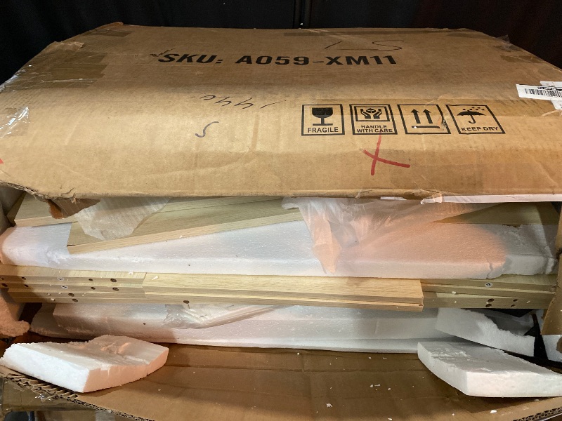 Photo 1 of Foldable Dining Table Set for 4,Folding Dining Table with 4 Leather Chairs & Storage,Drop Leaf Dinner Table with 6 Wheels,Folding Kitchen Table and Chairs Set for Small Spaces, Beige