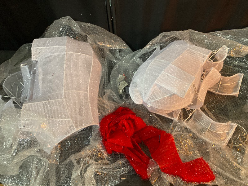 Photo 1 of 3-Piece 20in Lighted Polar Bear Family - Large Outdoor All-Weather Christmas Décor for Front Yard, Lawn or Indoor w/ 210 Pre-Strung Lights, Zip Ties, Ground Stakes (White)