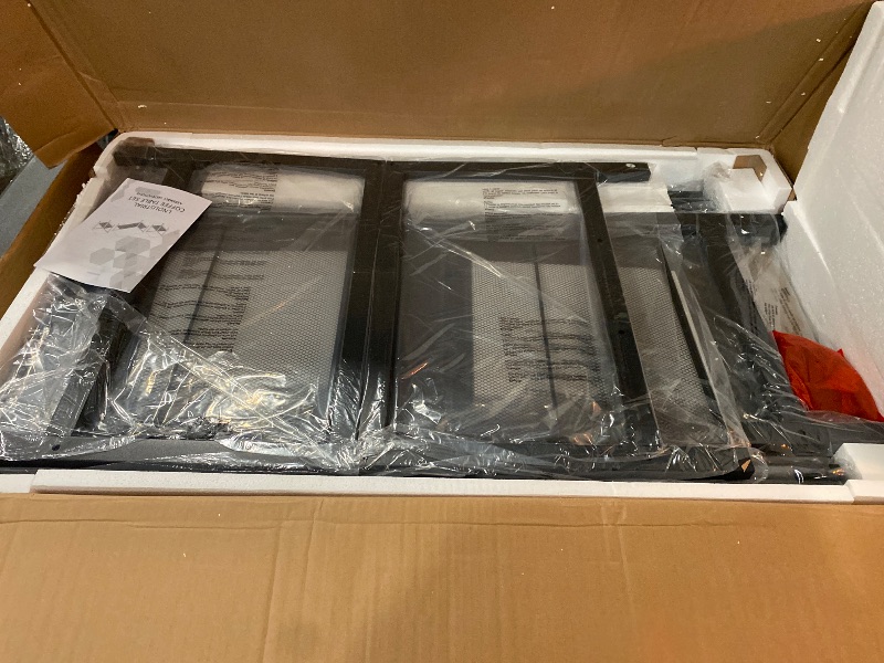 Photo 1 of 3 Pieces Living Room Table Sets, 41.3 in Industrial Coffee Table with 2 Square End Side Tables, Easy Assembly Coffee and End Tables Sets with Metal Legs, for Office, Living Room & Apartment