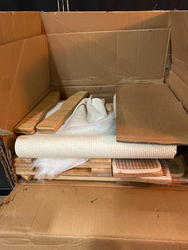 Photo 1 of Adjustable Floor to Ceiling Cat Tree | Modern Cat Tower for Large Cats