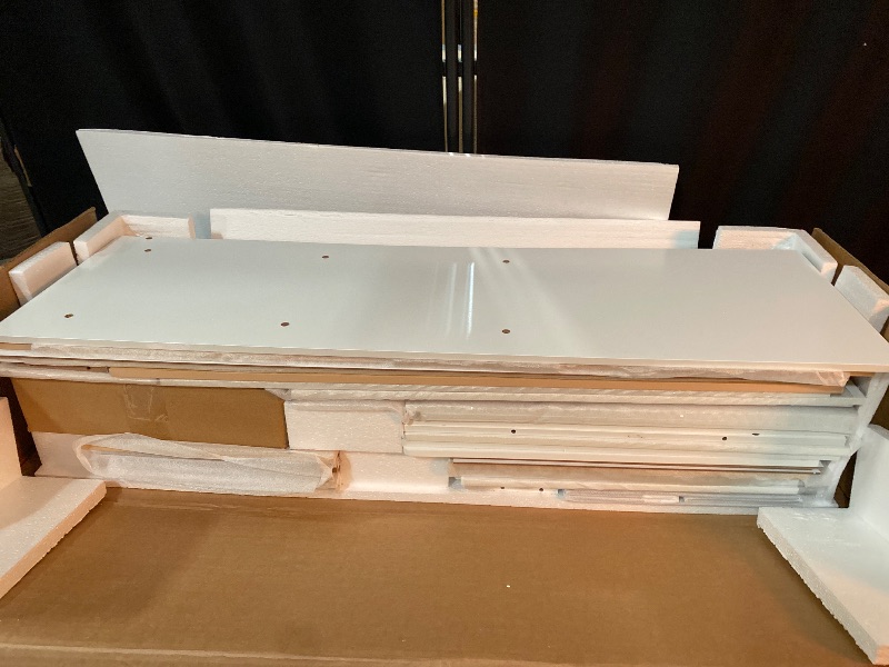 Photo 1 of Corner Play Kitchen for Kids, Wooden Pretend Toy Kitchen, Large Toodler Cooking Playset w/Refrigerator, Stove w/Light & Sound, Disinfection Locker, Water Dispenser, Sink, Home Modern (White)