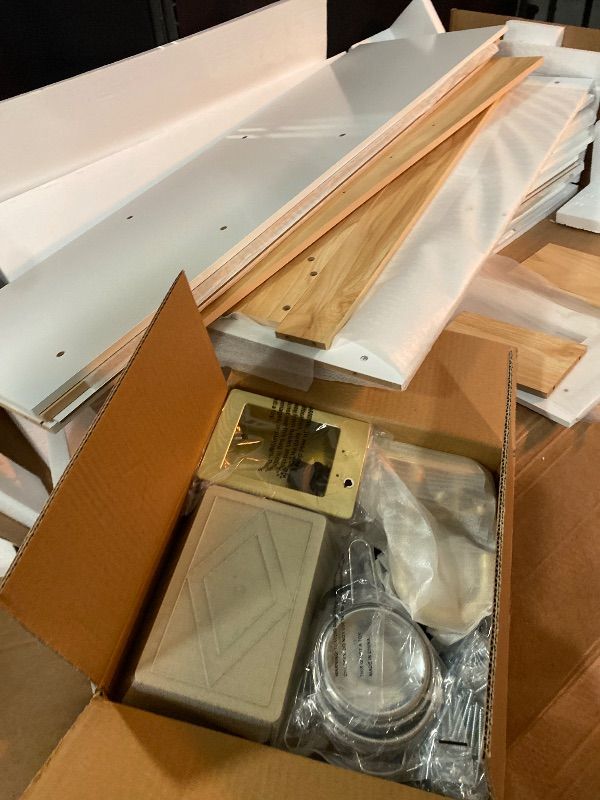 Photo 1 of Corner Play Kitchen for Kids, Wooden Pretend Toy Kitchen, Large Toodler Cooking Playset w/Refrigerator, Stove w/Light & Sound, Disinfection Locker, Water Dispenser, Sink, Home Modern (White)