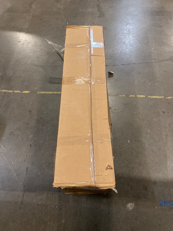 Photo 1 of 7.5 Ft Pre- Fiber Optic Christmas Tree, Artificial Xmas Tree w/270 Snow-Flocked Branch Tips, 76 Cold White LED Lights, Treetop Star, 8 Lighting Modes, Red Berries & Pine Cones