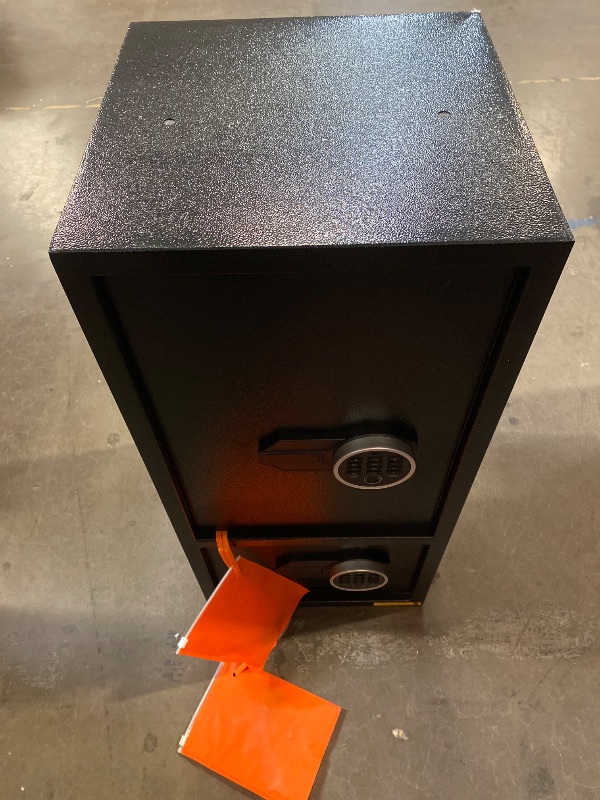 Photo 1 of 6.5 Cu Ft Fireproof Waterproof Safe Box with Fingerprint & Password Lock, LED Light, Deposit Slot & Dual Alarm System, Large Home Security Safe for Documents, Cash, Pistols, Valuables