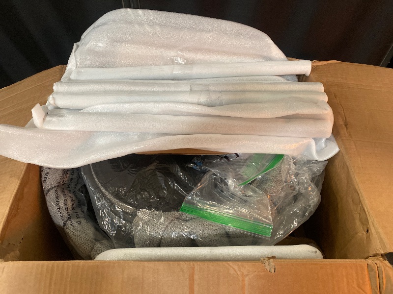 Photo 1 of  Bar Stools Set of 2 for Kitchen Counter, 26 inch Modern Fabric Counter Height Barstools, 360°Swivel Bar Chairs Stools with Woven Back and Footrest for Bar, Kitchen Island