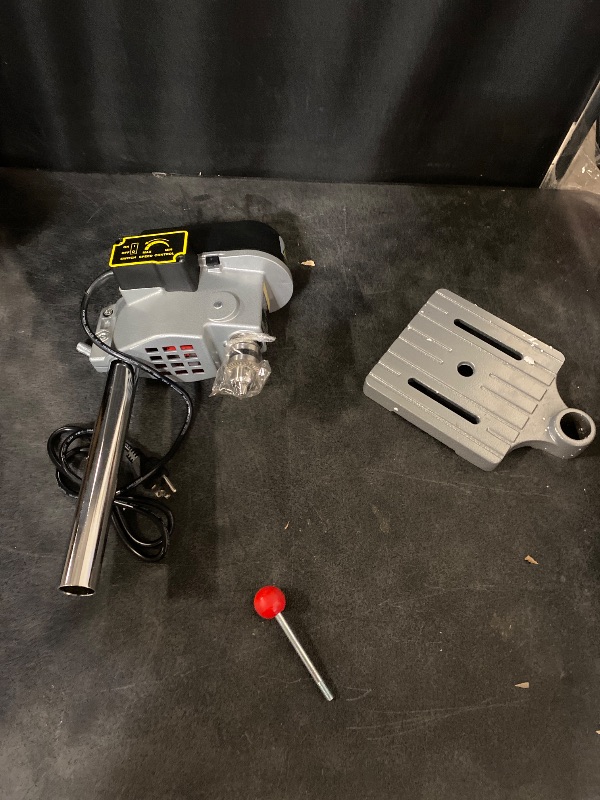 Photo 1 of 3-Speed Portable Electric Benchtop Drill Press, Mini Drill Press for DIY Creation, with 10mm Chuck and Laser Scale, Jewelry Making Woodworking Metal Drilling Machine 110V