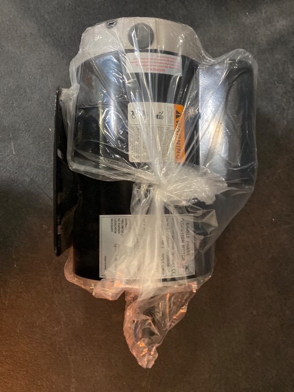 Photo 1 of 5HP Single Phase 143/5T Frame Electric Air Compressor Electric Motor 7/8 inch Shaft 3450RPM 208-230 Volts 60HZ