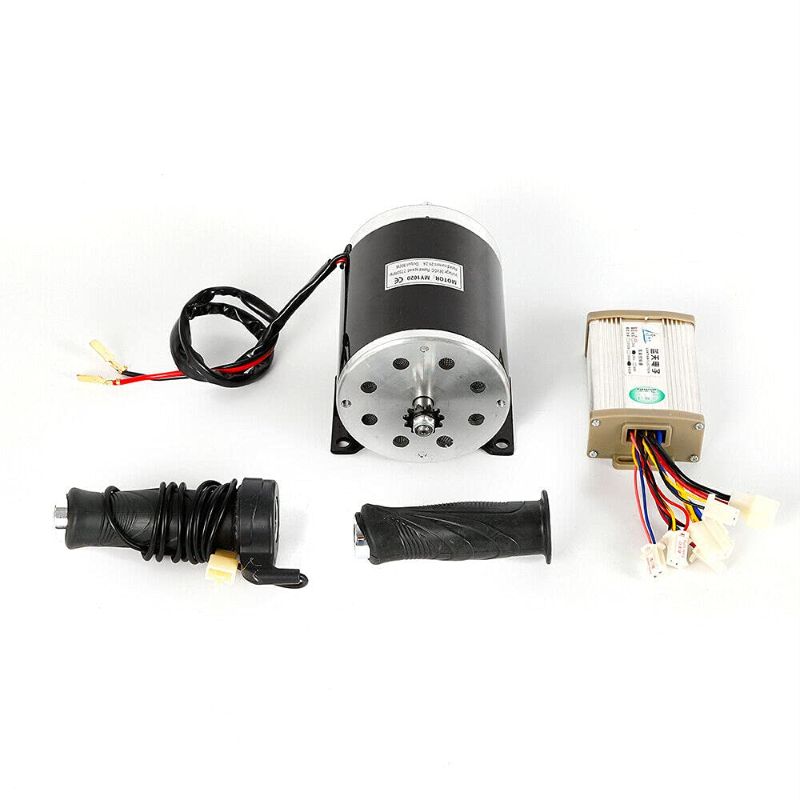 Photo 1 of 36V 800W Electric Brushed Motor Kit, Brushed Motor & Controller Kit Controller Twist Throttle Kit with 2800RPM High Speed for Dirt Bike E-Bike ATV Go Kart Moped