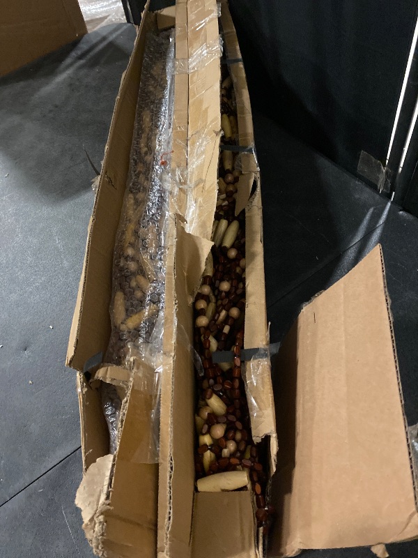 Photo 1 of Bamboo and Wood Beaded Curtain,Door Beads String Curtains,Hanging Beaded Curtain for Doorway Home Decor