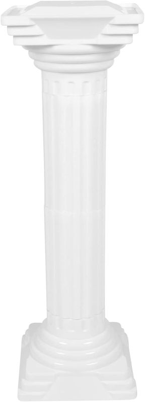 Photo 1 of 4CT. Roman Decorative Wedding PVC, Zen Decorative Pillars, Decorative- Roman Style Corinthian- White Garden Bridge 34inch Statue